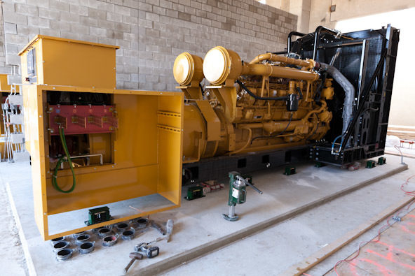 Generators Arrive at Texas 1 Data Center